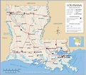 Louisiana Map With Cities And Towns