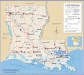Louisiana Map With Cities And Towns