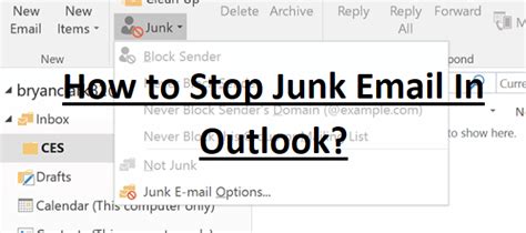 Different Ways To Stop Junk Or Spam Email In Outlook