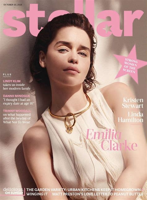 Emilia Clarke Stellar Cover Magazine October 2019 Gotceleb