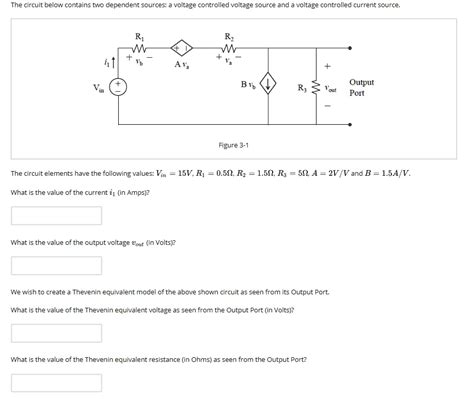 solved the circuit below contains two dependent sources a voltage controlled voltage source
