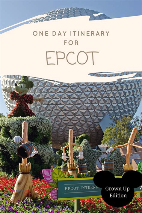 Epcot In A Day For Adults Disney World Vacation Planning Disney World
