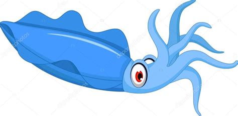Funny Cartoon Squid Stock Vector Image By ©starlight789 68190529