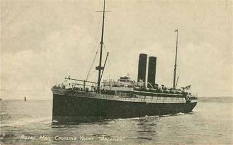 Ss Arcadian Sinks In The Southern Aegean In 1917 A World War One