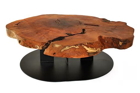 The wide collection comprises beautifully designed solid wood slab tables that ensure users are comfortable and happy, always looking forward to their dining moments. Round Wood Slab Coffee Table | Coffee Table Design Ideas