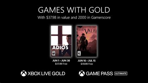 Xbox Games With Gold For June 2023 Revealed