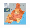 Mapa Municipios Almeria | Vector World Maps