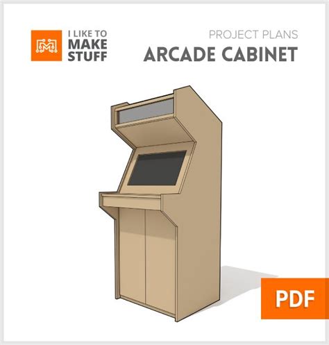 Arcade Cabinet Digital Plans I Like To Make Stuff Arcade Cabinet