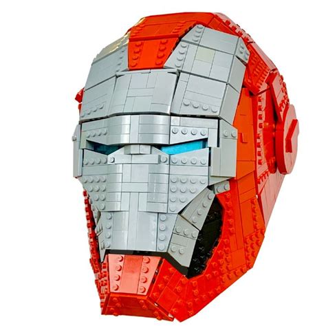 Lego Iron Man Helmet Mk V Iron Man Helmet Lego Iron Man Iron Man