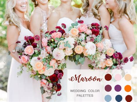 top 4 maroon wedding color combos to steal 2024