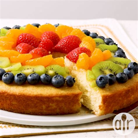 When baking, my home is fragranced with the cake's citrusy notes. Fruit Galore Sponge Cake in 2020 | Sponge cake recipes ...