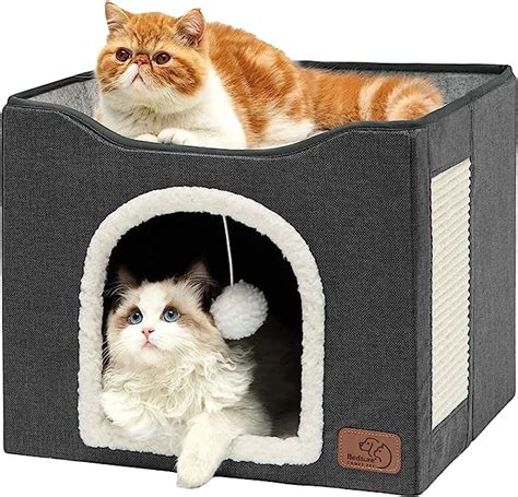 Bedsure Cat Beds For Indoor Cats Large Cat Cave For Pet