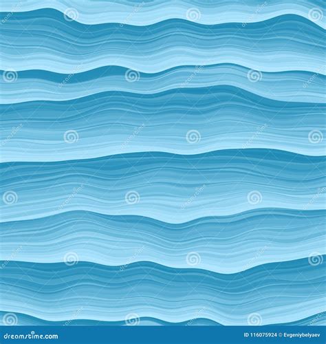 sea waves abstract design creativity background of blue waves vector illustration stock vector