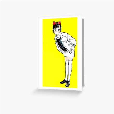 Aesthetic Yellow Anime Girl Greeting Card For Sale By Kamerdra