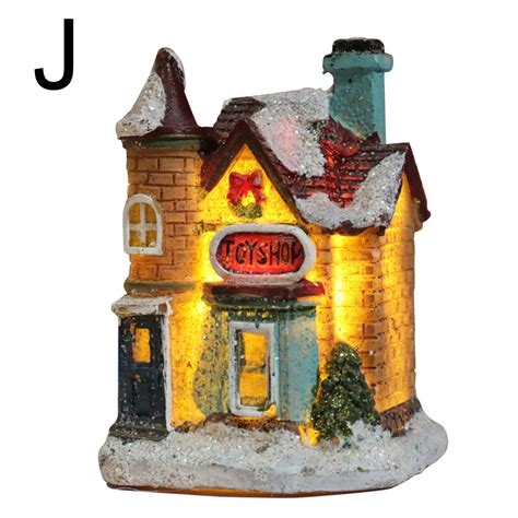 Christmas Village Sets Led Lighted Christmas Village Houses With