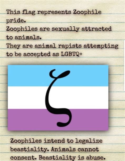 This Flag Represents Zoophile Zoophiles Are Sexually Attracted They