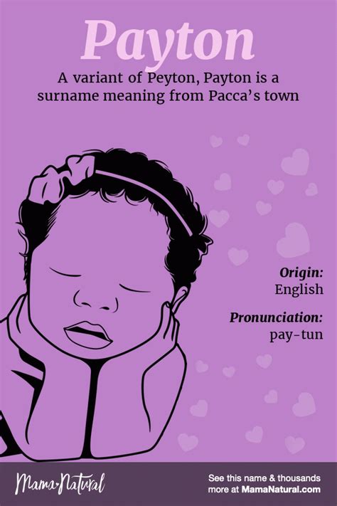 Payton Name Meaning Origin Popularity Girl Names Like Payton Mama