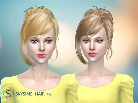 Sims 4 Hairs Butterflysims Hair 092 By Skysims