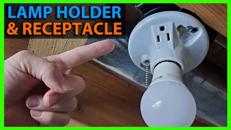 How To Install A Light With An Outlet Porcelain Lamp Holder