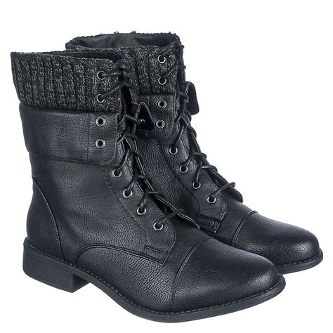 Sole La Vie Womens Oksana 31 Leather Combat Boot Oksana 31black