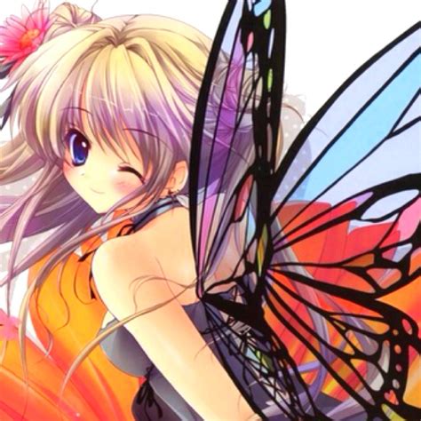 Anime Girl With Butterfly Wings Anime Art Angels Pinterest Anime Art Butterfly Wings