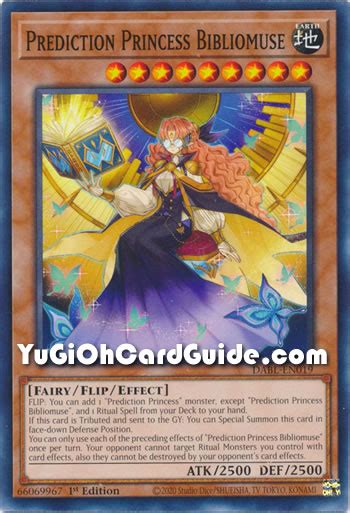 Yu Gi Oh Prediction Princess Bibliomuse