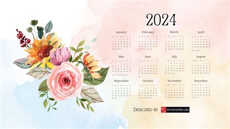 2024 Calendar Desktop Wallpapers Entheosweb