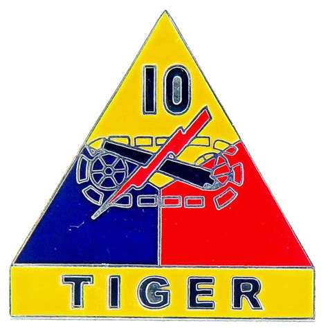 Us Army 10th Armored Division Pin 1