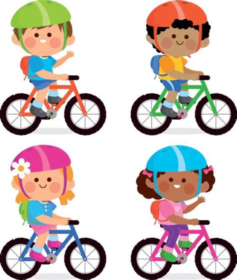 Kids Cycling Illustrations Royalty Free Vector Graphics And Clip Art