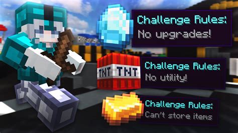 The New Hypixel Bedwars Challenges Day 1 Youtube