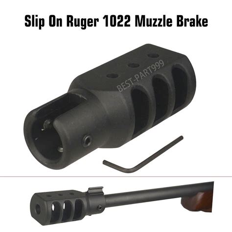 New Slip On Ruger 1022 10 22 Muzzle Brake Tanker Style Ebay