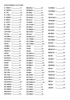 Understand the difference between centimeters in order to transforms centimeters to meters, all we need to do is use this simple formula: Converting Between Units of Length Worksheet | Student ...