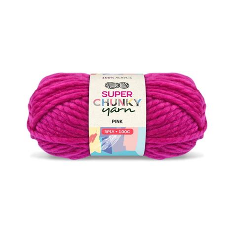 Super Chunky Acrylic Yarn 100g 26 Colours Available Craft2u