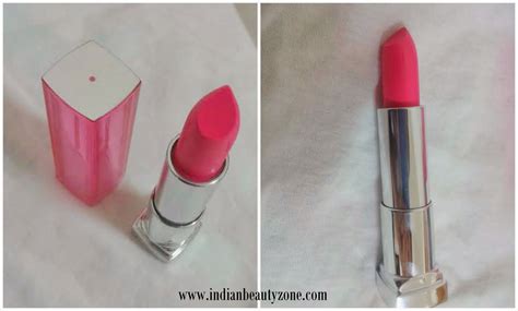 Indian Beauty Zone Maybelline Pink Alert Lipstick Pow 2 Review