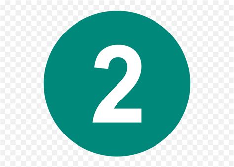 Fileeo Circle Teal White Number 2svg Wikimedia Commons Number 2 In