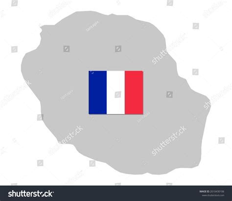 Flag And Map Of La Reunion Royalty Free Stock Vector 2010430106