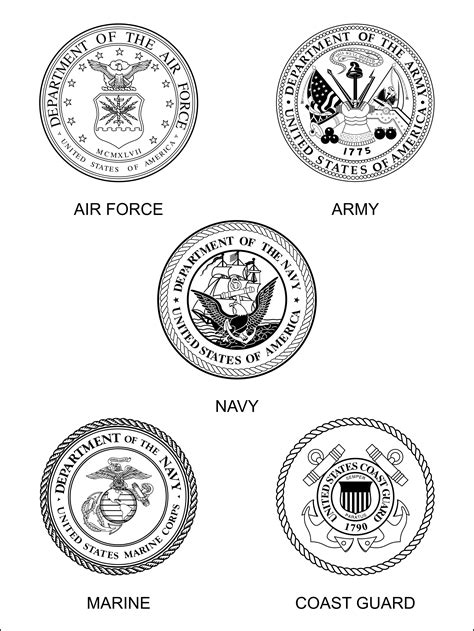 Army Logo Coloring Page