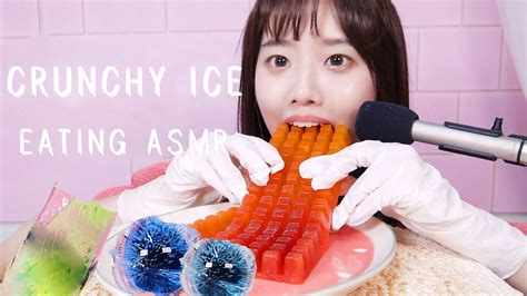 시원한 얼음 먹방 Asmrcrunchy Ice Eating Sounds꿀꿀선아suna Asmr 吃冰块ice Asmr氷