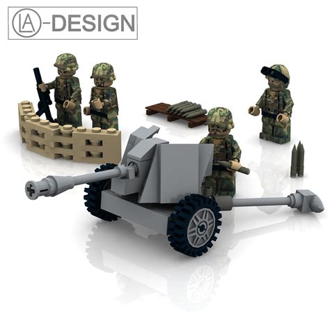 Lego Custom Ww2 German Pak 40 75mm Kanone X1 The Custom Flickr