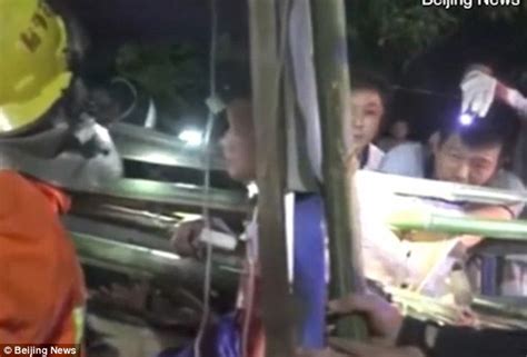 Driver Survives After Being Impaled By Four Bamboo Poles In The Chest In A Horrific Crash
