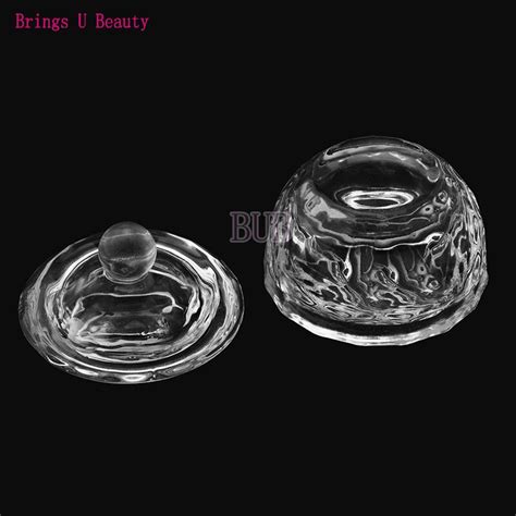 1 Pc Small Size Crystal Clear Acrylic Liquid Dish Dappen Dish Glass Cup W Cap Bowl For Acrylic
