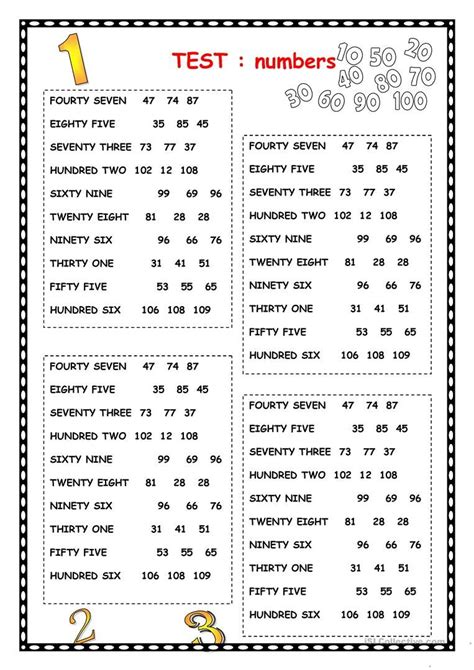 Numbers English Esl Worksheets For Distance Learning And Physical