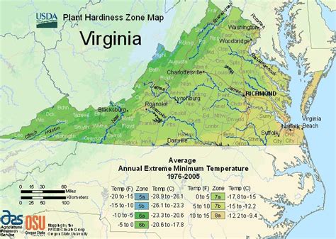 Virginia Planting Zones Usda Map Of Virginia Growing Zones