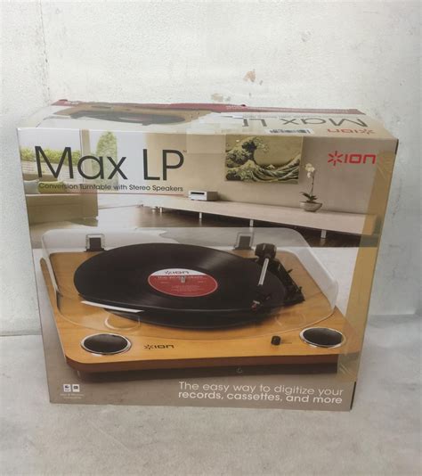 Ion Max Lp Usb Turntable Record Digital Conversion With Built In