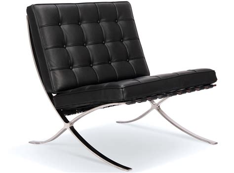 This is a beautiful and iconic original barcelona chair by knoll in black volo leather this chair was manufactured circa 1995, and is really nice condition made for the german pavilion at barcelona's 1929 international exposition. Replica Barcelona Chair