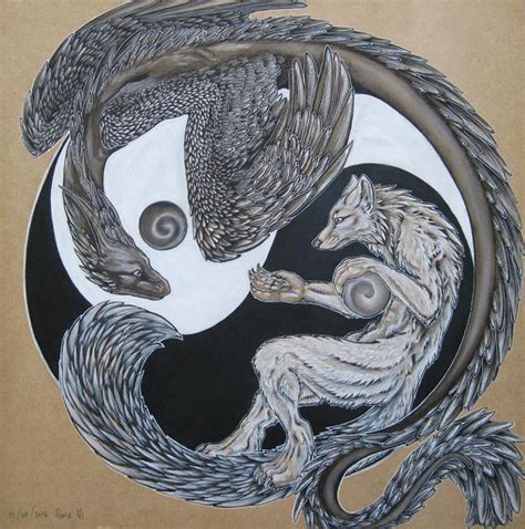 5.0 out of 5 stars 7. Yin Yang Dragon Wolf by chalkdragon on DeviantArt
