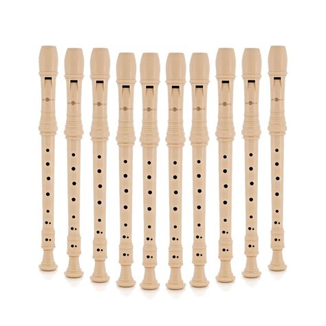 Descant Recorder With Cleaning Rod Pack Of 10 At Gear4music