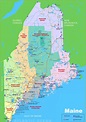 Printable Map Of Maine Towns - Table Rock Lake Map