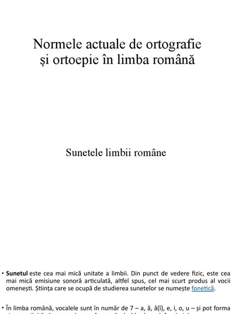 Normele Actuale De Ortografie Și Ortoepie În Limba Română Pdf