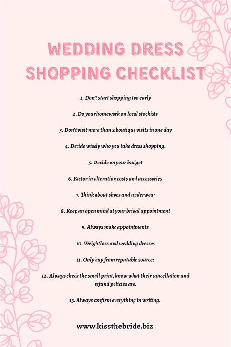 13 essential wedding dress shopping tips ~ kiss the bride magazine